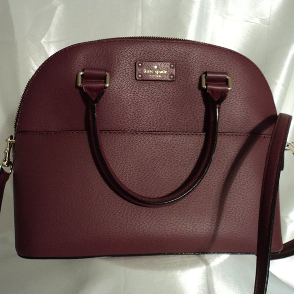 kate spade Handbags - Kate Spade Magenta Colored Crossover Leather Purse with Handle & Straps